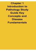 Chapter 1 Introduction to Pathology Study Guide Key Concepts and Disease Fundamentals Cellular Pathology Mechanisms of Disease and Basic Concepts Workbook 2025&sol; 2026