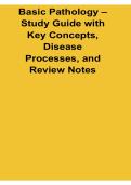 &colon; Basic Pathology Study Guide Key Concepts Disease Processes and Review Notes Cellular Pathology Inflammation and Adaptation Workbook 2025&sol; 2026
