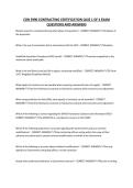 CON 3990 CONTRACTING CERTIFICATION QUIZ 1 OF 4 EXAM QUESTIONS AND ANSWERS&NewLine;