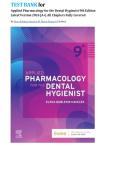 Applied Pharmacology for The Dental Hygienist 9th Edition by Elena Bablenis Haveles TEST BANK&vert;&vert; LATEST 2026