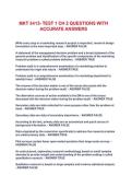 MKT 3413- TEST 1 CH 2 QUESTIONS WITH ACCURATE ANSWERS