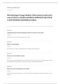Portage Learning MICRO 100 microbiology EXAM A&plus; GRADE ASSURED COMPLETE SOLUTIONS AND VERIFIED ANSWERS
