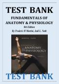 TEST  BANK &NewLine;FUNDAMENTALS OF &NewLine;ANATOMY & PHYSIOLOGY &NewLine;8th Edition &NewLine;By Frederic H Martini&comma; Judi L&period; Nath 