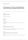 Portage Learning MICRO 100 microbiology EXAM A&plus; GRADE ASSURED COMPLETE SOLUTIONS AND VERIFIED ANSWERS