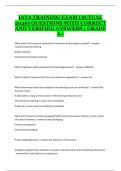 IATA Training Exam 2025&sol;2026 &ndash; Study Guide with Practice Questions and Verified Answers