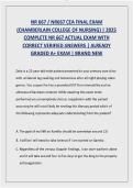 NR 667 &sol; NR667 CEA FINAL EXAM&vert; COMPLETE NR 667 ACTUAL EXAM WITH  VERIFIED SOLUTIONS &vert; ALREADY GRADED A&plus; EXAM &vert; LATEST UPDATE -  CHAMBERLAIN COLLEGE OF NURSING&rpar;