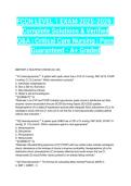 FCCN LEVEL 1 EXAM 2025-2026 &vert; Complete Solutions & Verified Q&A &vert; Critical Care Nursing &vert; Pass Guaranteed - A&plus; Graded