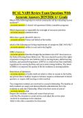 RCAL NABS Review Exam Questions With &NewLine;Accurate Answers 20252026 A&plus; Grade