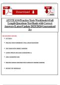 ATI TEAS 6 Practice Tests Workbook 6 Full Length Questions Test Bank with Correct Answers &vert;Latest Update 2025&sol;2026 Guaranteed A&plus;&NewLine;