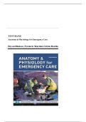 Test Bank for Anatomy & Physiology for Emergency Care&comma; 3rd Edition &lpar;Bledsoe&comma; 2020&rpar; Chapter 1-20 &vert; All Chapters&NewLine;