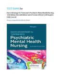Test Bank for Davis Advantage for Townsend's Psychiatric Mental Health Nursing&comma; 11th Edition by Morgan&comma; Fully Covered Edition