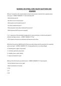 NURSING 250 SPINAL CORD INJURY QUESTIONS AND ANSWERS