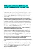 WGU D545 Exam with Questions and Correct Answers Latest Updated 2026&period; 