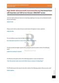 Regis NU650&colon; Advanced Health Assessment&sol;Nursing Final Actual Exam with Questions and 100 Correct Answers 2026&sol;2027 version