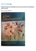 TEST BANK FOR CHILD DEVELOPMENT 9TH EDITION BY LAURA E&period; BERK T&comma; ALL CHAPTERS COVERED&comma;COMPLETE GUIDE A&plus;&vert;&vert;LATEST UPDATE 2026