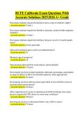 RCFE California Exam Questions With &NewLine;Accurate Solutions 20252026 A&plus; Grade 