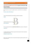 Arizona Life and Health Insurance Exam&colon; Questions and Answers 2026&comma; Exams of Nursing