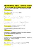 RCFE California Practice Test Exam Questions &NewLine;With Accurate Answers 20252026 A&plus; Grade 