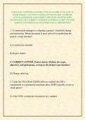 CCM EXAM &sol; CERTIFIED CONSTRUCTION MANAGER &lpar;CCM&rpar; ACTUAL &NewLine;EXAM 2026&sol;2027 AND STUDY GUIDE ACCURATE TEST COMPLETE &NewLine;ACTUAL QUESTIONS AND CORRECT DETAILED ANSWERS WITH &NewLine;RATIONALES &lpar;100&percnt; CORRECT VERIFIED ANSWERS&rpar; LATEST UPDATED VERSION 2026 EDITION &vert;GUARANTEE
