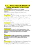 RCFE California State Exam Questions With &NewLine;Accurate Solutions 20252026 A&plus; Grade 