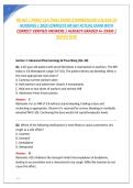 NR 667 &sol; NR667 CEA FINAL EXAM &lpar;CHAMBERLAIN COLLEGE OF NURSING&rpar; &vert; 2026 COMPLETE NR 667 ACTUAL EXAM 