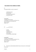 Investments 10ce Edition by Bodie  