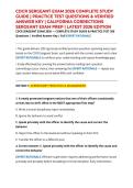 CDCR SERGEANT EXAM 2026 COMPLETE STUDY GUIDE &vert; PRACTICE TEST QUESTIONS & VERIFIED ANSWER KEY &vert; CALIFORNIA CORRECTIONS SERGEANT EXAM PREP &vert; LATEST 2026 EDITION