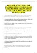 RCAL NAB Administrator Exam &lpar;Federal&rpar; 2026&sol;2027 &ndash; Study Guide with Practice Questions and Answers