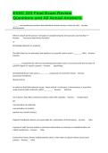 EXSC 223 Final Exam Review Questions and All Actual Answers&period;