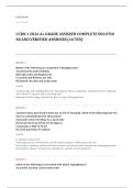 CCRN adult EXAM A&plus; GRADE ASSURED COMPLETE SOLUTIONS AND VERIFIED ANSWERS