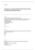 CCRN adult EXAM A&plus; GRADE ASSURED COMPLETE SOLUTIONS AND VERIFIED ANSWERS