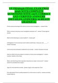 UF PHA6936 Final Exam Prep 2026 &ndash; Comprehensive Review Guide with Practice Questions and Answers