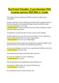 Real Estate Principles  Exam Questions With &NewLine;Accurate Answers 20252026 A&plus; Grade&period;