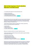 NSG 223 Med-Surg Exam 3 Practice Questions &Questions & Verified Answers  &NewLine;