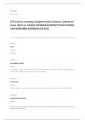 ATI RN active learning templates EXAM A&plus; GRADE ASSURED COMPLETE SOLUTIONS AND VERIFIED ANSWERS