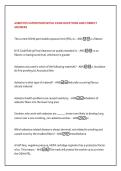 ASBESTOS SUPERVISOR INITIAL EXAM QUESTIONS AND CORRECT &NewLine;ANSWERS 