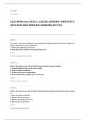 AANP AGNP certification EXAM A&plus; GRADE ASSURED COMPLETE SOLUTIONS AND VERIFIED ANSWERS