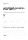 NURS 6501 advanced pathophysiology EXAM A&plus; GRADE ASSURED COMPLETE SOLUTIONS AND VERIFIED ANSWERS