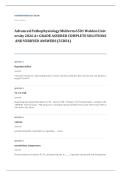 NURS 6501 advanced pathophysiology EXAM A&plus; GRADE ASSURED COMPLETE SOLUTIONS AND VERIFIED ANSWERS