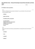 PSY 5330 Week 3 Quiz &ndash; Advanced Psychology Concepts Review Questions and Study Guide