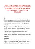 IICRC TCST &lpar;TRAUMA AND CRIME SCENE &NewLine;CLEANUP TECHNICIAN&rpar; EXAM COMPLETE &NewLine;QUESTIONS AND DETAILED SOLUTIONS &NewLine;LATEST UPDATE THIS YEAR-JUST &NewLine;RELEASED