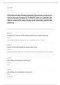 ACLS EXAM A&plus; GRADE ASSURED COMPLETE SOLUTIONS AND VERIFIED ANSWERS