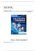 Dosage calculate with confidence editions 2&comma;7&comma;8&comma;11&comma;12 and ATI RN fully covered 