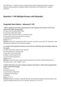NSG 3600 Exam 2 &ndash; Pediatric Nursing&colon; Congenital Heart Defects&comma; Respiratory Distress&comma; Infectious&NewLine;Diseases&comma; Growth Milestones&comma; Medication Safety&comma; Child Abuse&comma; and Prioritized Care &ndash; Updated&NewLine;2026&sol;2027&period;