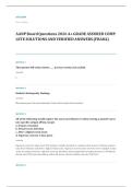 AANP AGNP certification EXAM A&plus; GRADE ASSURED COMPLETE SOLUTIONS AND VERIFIED ANSWERS