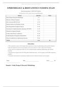 Epidemiology & Biostatistics Nursing Exam&colon; Data Interpretation 2026&sol;2027 Edition &ndash; 60 Questions with Correct Answers and Rationales