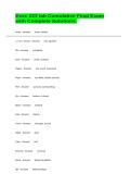 Exsc 223 lab Cumulative Final Exam with Complete Solutions&period;