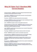 Mktg 367 Babin Test 1 Questions With Correct Answers