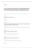 CPA EXAM A&plus; GRADE ASSURED COMPLETE SOLUTIONS AND VERIFIED ANSWERS