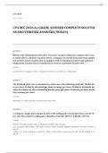 CPA EXAM A&plus; GRADE ASSURED COMPLETE SOLUTIONS AND VERIFIED ANSWERS